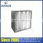 Galvanized steel frame V BANK / Mini-pleat HEPA Air Filter