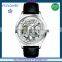 FS FLOWER - New Exploitation Skeleton Watch Man Leather Watch Strap Men Watches 2016