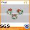 factory custom colorful flower shape metal tags