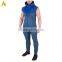 Custom sleeveless zip hoodie for men