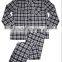 Factory Price Mens Polar woven flannel plaid Pyjamas, Button Closed Pajama Sleepwear Pajamas