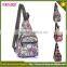 New flower color women nylon waterproof fancy chest bag