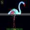 2016 New 3d Motif Animal Light Lighted Flamingo Led Light for Outdoor Garden Decoration