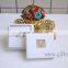 Wedding Creative Custom Ring Box with beaded name plate of O For Engagement