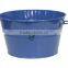 Oval Power Coated Galvanized Metal Wine Tub