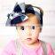 European and American style explosion models of natural knotted hair band, big bow hair band for baby