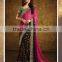 Orange Viscose Georgette Saree