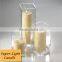 Pillar Candle & Square Holder Set
