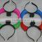 Light emitting horn headband for Christmas and holiday party
