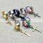 Cool Korean style stainless steel hanging cross earrings for men
