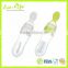 Wholesale Food Grade 90ML Silicone Baby Feeding Bottle with PP Spoon and Cover