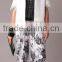Pretty Steps 2016 Autumn Women Female Black Flower Print Chiffon Loose Casual Length Pants