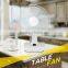 2016 simple design cooling oscillating electric metal table fan with led light