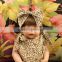 Hot Sale Leopard Pom Pom Rompers Baby Girl Clothing Wholesale Children's Boutique Clothing Boutique Leopard Prints Bubble Romper