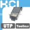 Direct Attach Tool-less Angled RJ45 UTP Modular Plug for Cat6A Cable