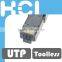Tool-less Angled Adjustable RJ45 UTP Modular Plug for Cat6A Cable