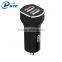 Halogen-free&Fireproof PC Car Charger Output 24W Charger Aluminum Anode Car Charger