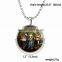 Halloween 2016 new fashion jewelry beaded chian 3 samll rabbit mouse photo glowing pendant necklace Christmas gift
