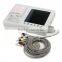 CE&ISO OEM service white 7 inch color screen 3 channel ekg machine portable