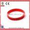 Custom Segmented Coloring with Logo Printed Silicone Wristband Promotional Gift Silicone Wristband