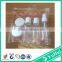High quality 5 pcs plastic travel bottles set/fine mist sprayer