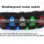 Laser carling dual colors waterproof marine rocker switch