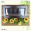 small antique divider clear lid wooden jewelry box