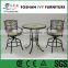 Garden party bistro furniture high table and chairs