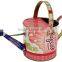 High quality Full Color Printing Metal Flower Planter / Metal Watering Can