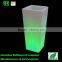 LED large and tall flower pots /led cheap plastic outdoor flower pots boat shape