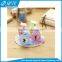 Promotional kid's gift lovely bird shape clock model plastic mechanical pencil sharpener with two-hole