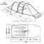Best Outdoor 3 Person Two Layer 4 season Waterproof Winter Backpacking Tunnel Camping Tents for Sales