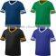 Sports Jersey Summer Cool Men Tee Cotton Sportswear Knit Contrast Two Tone Stripe Sleeve T Shirt Football Jersey New Model