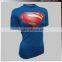 (OEM)Sublimation Printed Superman Compression Shirt- Short sleeves