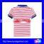 kids clothes unisex sets polo shirt cotton plain stripe kids polo shirt for children