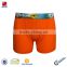 Wholesale Breathable Cotton Spandex Orange Color Man Boxer
