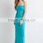 Sexy strapless smocked bodice gown perfect evening gown
