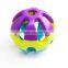 R1913H Qualified pet product manufacturer from China,colorful rainbow ball dog toy,wholesale pet toy