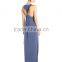 Women's Twisted Back Tank Cotton/Spandex Long Maxi Dress
