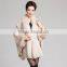 Sunshine soul cape in fleece fabric with faux fur collar women's winter coat
