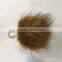 Cute customized size colourful dyed raccoon fur pom poms