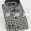 2017 spread collar gingham check men's flannel shirts