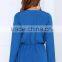 Shandao Autumn New Arrival Long Sleeve Wrap Cotton Plain Blue Adult Women Rompers
