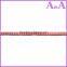 metallic glitter round thin elastic cord bow with metal ends