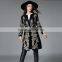 B40992A 2017 autumn new design women long embroidery coat wool coat