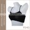Wholesale spandex elastic anti-bacterial breathable yoga sports seamless tube bra nude
