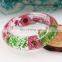 Transparent Clear Resin Bracelet Sun Flower Dried Flowers Bangle