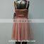 Light Pink Young Ladies Spaghetti Strap Short Dress