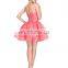 Grace Karin Strapless Watermelon Red Beaded Short Puffy Homecoming Dresses CL6077-1