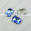 Loose fancy octagonal crystal point back glass stones for jewelry element